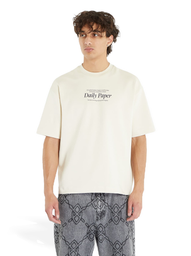 Tričko DAILY PAPER Rosie Short Sleeve T-Shirt Birch White Biela | 2321126