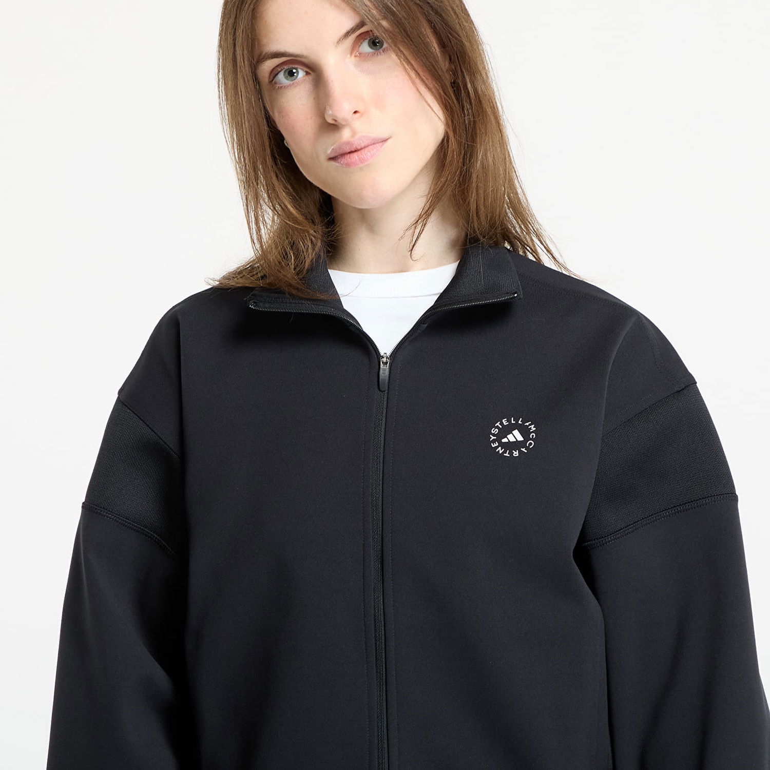 Mikina adidas Performance adidas by Stella McCartney Knitted Track Jacket Čierna | JJ0084, 1