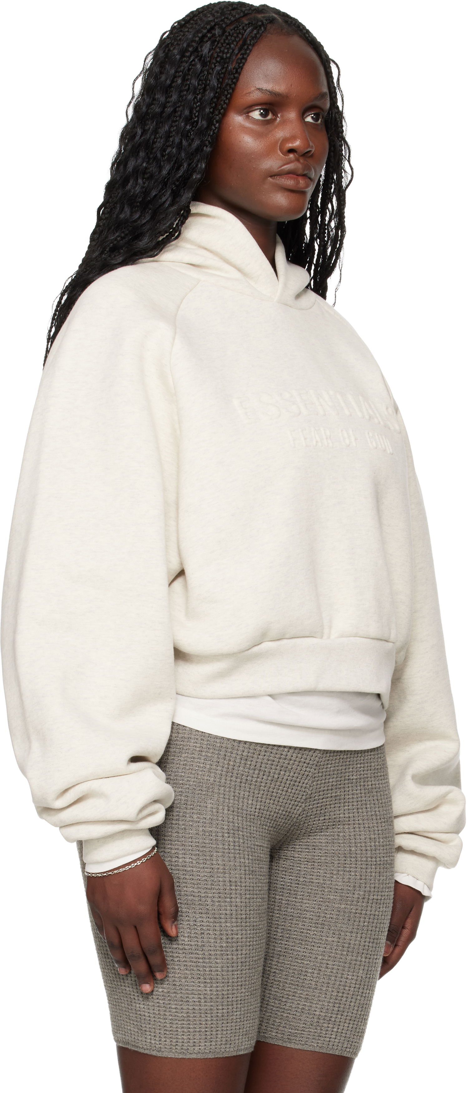 Mikina Fear of God Holiday Embossed 90s Raglan Hoodie Béžová | 192HO257822FW, 1