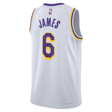 Dres Nike Los Angeles Lakers Association Edition 2022/23 Dri-FIT NBA Swingman Jersey - White Biela | DN2081-100, 2