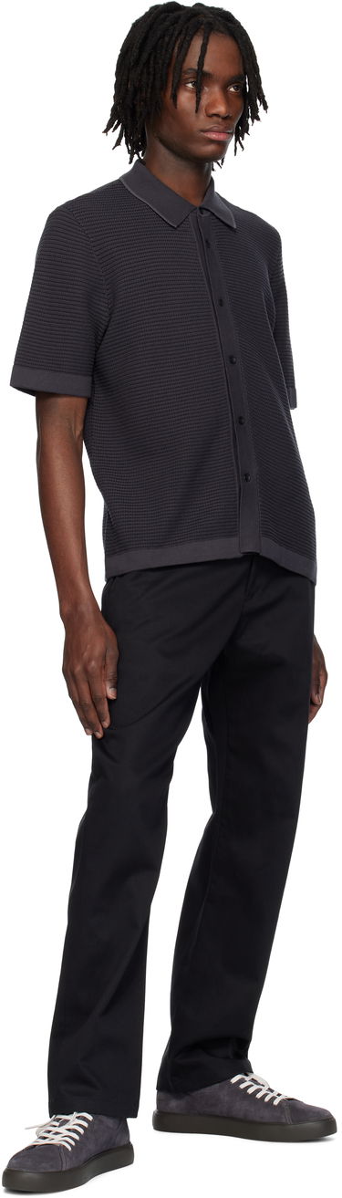 Polo tričko rag & bone Rag & Bone Harvey Striped Jacquard Knit Polo Čierna | MBS25S025BC25, 3