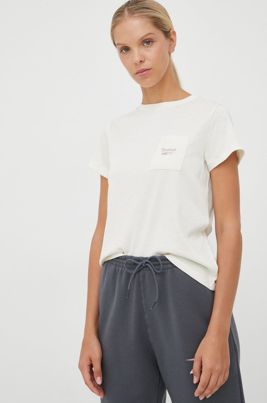 Tričko Reebok Reebok T-Shirt Biela | HK6797, 0