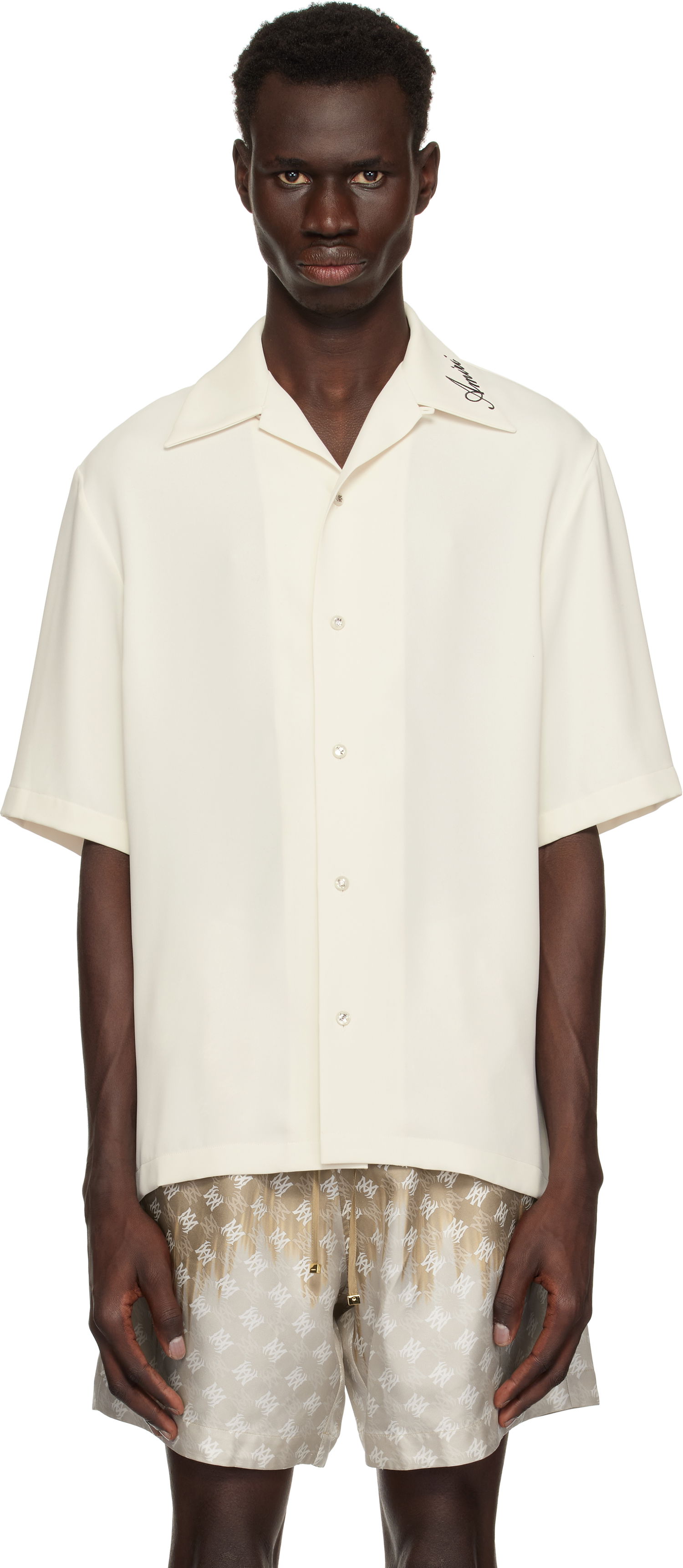 Košeľa AMIRI Amiri Camp Shirt Biela | AMSTCA1127, 0