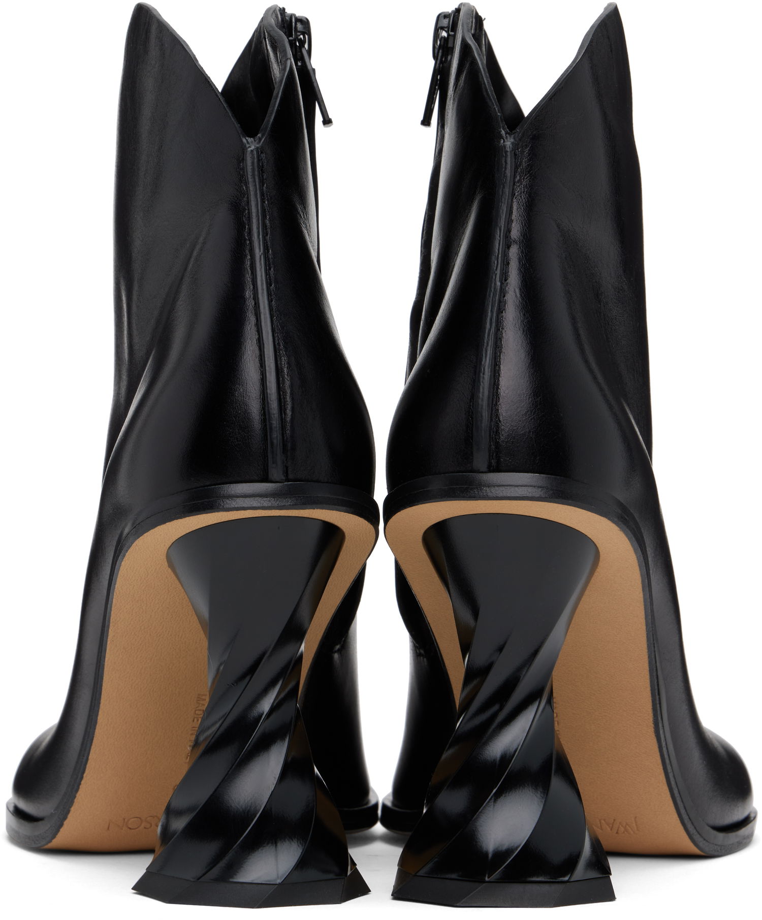 Oblečenie JW Anderson JW Anderson Twisted Heel Ankle Boots Čierna | ANW43211A, 1