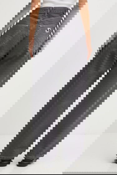 Džínsy Carhartt WIP Brandon High Waist Wide Leg Jeans Šedá | I034837.874J, 2