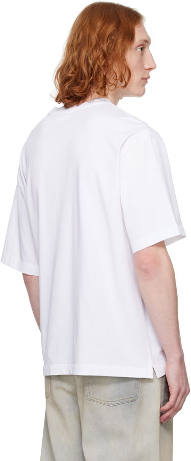 Tričko MAISON KITSUNÉ Maison Kitsuné Fox Head Patch Oversize T-Shirt Biela | OM00128KJ0119, 2