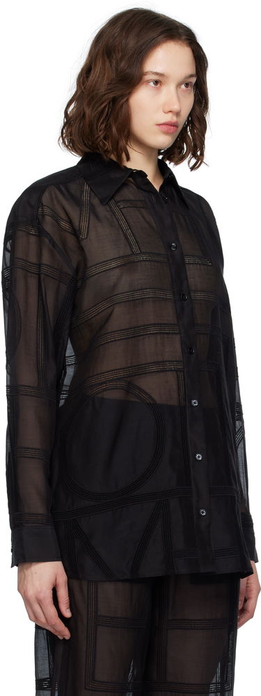 Košeľa TOTEME TOTEME Classic Crochet Shirt Biela | 253-WRT0480-FB0441, 4