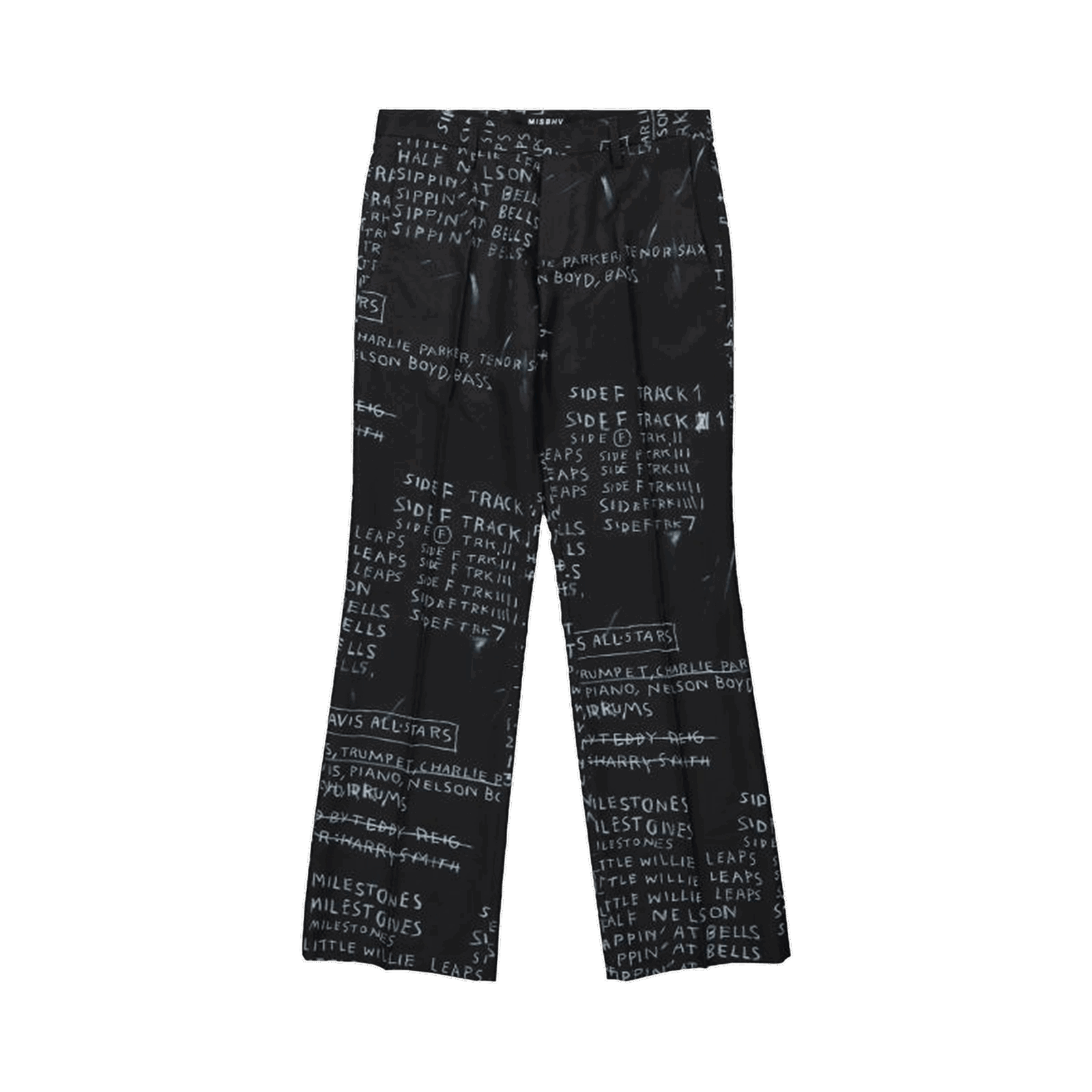 Basquiat Edition Discography Flared Trousers