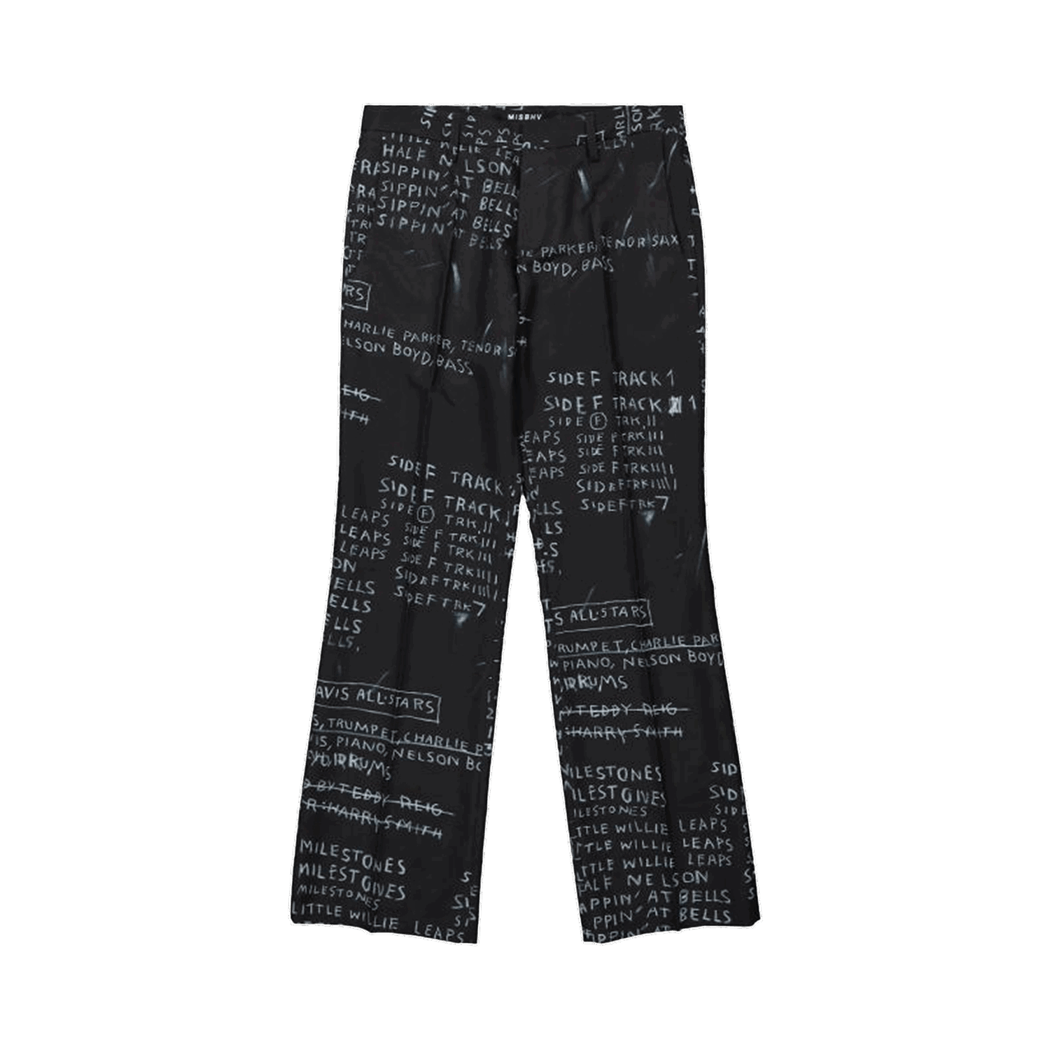 Nohavice MISBHV Basquiat Edition Discography Flared Trousers Čierna | 122U760B, 0