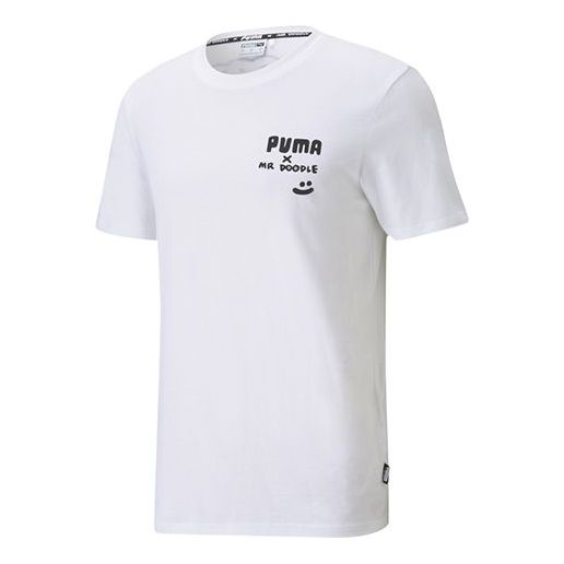 Tričko Puma MR DOODLE Short Sleeve T-Shirt Biela | 598641-02