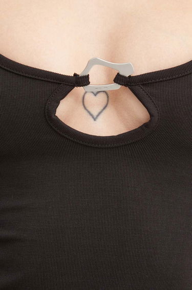 Tielko HELIOT EMIL Black Cutout Tank Top Čierna | HE.W.13.066.BLK01, 4