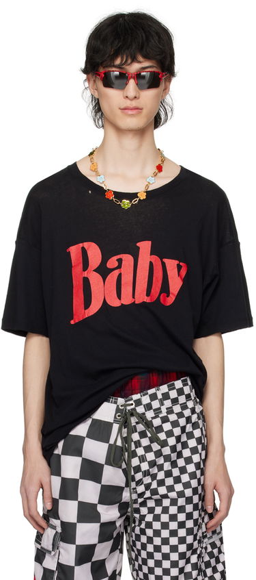 Tričko ERL ERL 'Baby' Print T-Shirt Čierna | ERL08T016, 0