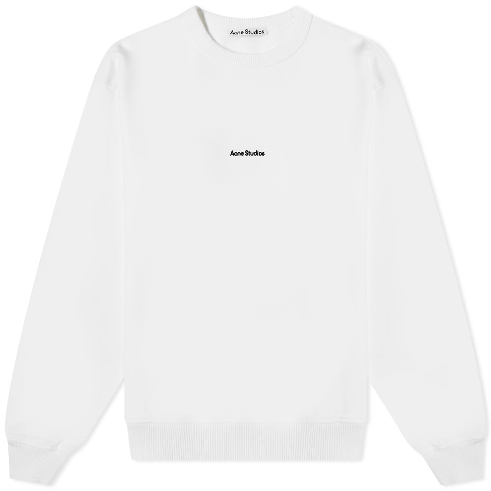 Sveter Acne Studios Fierre Stamp Crew Optic Biela | AI0067-183, 0