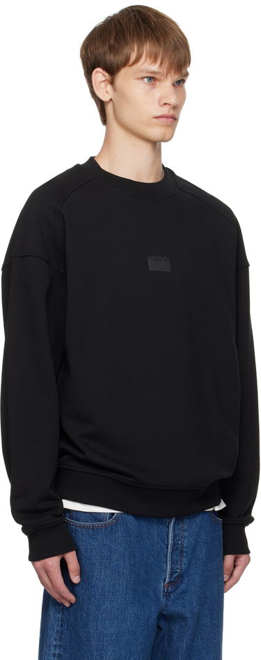 Mikina BOSS HUGO Bonded Logo Sweatshirt Čierna | 50546672, 1