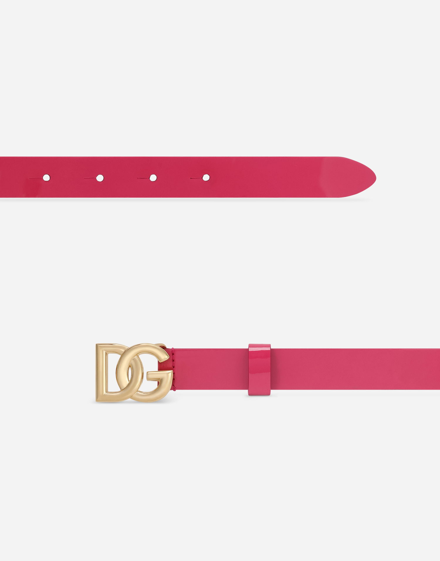Opasok Dolce & Gabbana Dolce & Gabbana Patent Leather Belt With DG Logo Buckle Ružová | EE0062A147180411, 1
