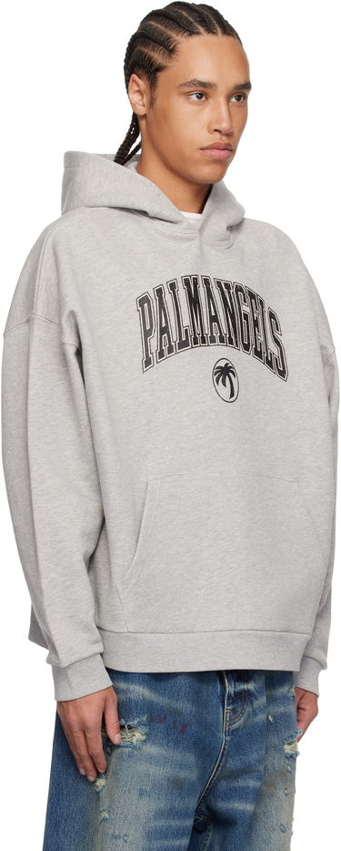 Mikina Palm Angels Palm Angels College Logo Hoodie Šedá | PMBB155S25FLE0010810, 2