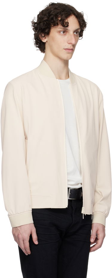 Bomber bunda BOSS Performance-Stretch Water-Repellent Jacket Biela | 50545795, 1