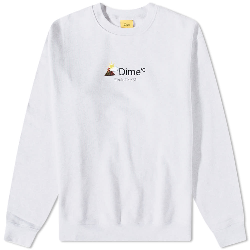 Sveter Dime Weather Crewneck Biela | DIMEHO11ASH, 0
