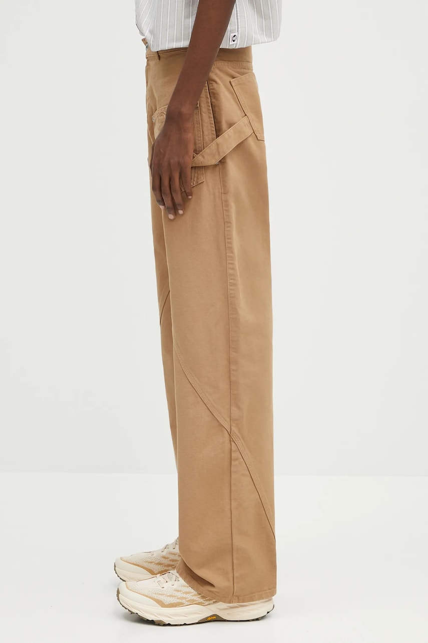 Cargo nohavice JW Anderson JW Anderson Twisted Workwear High Waist Wide Leg Pants Béžová | TR0405.PG1744.130, 1