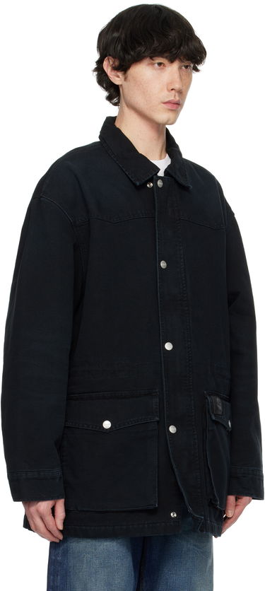 Bunda Carhartt WIP OG Santa Fe Black Coat Čierna | I034314-00E.4O, 2