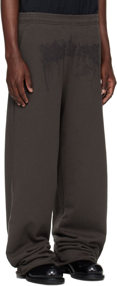 Tepláky VETEMENTS Vetements Cradle of Filth Dripping Logo Baggy Sweatpants Šedá | UCF76SP450C, 1