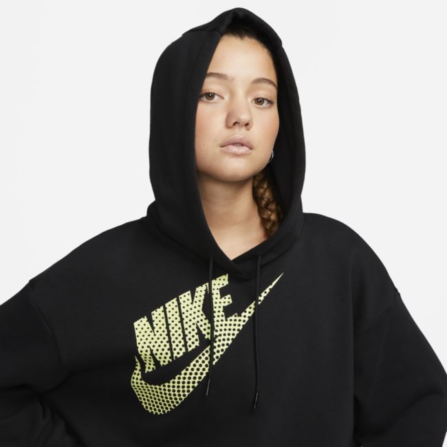 Mikina Nike Sportswear Cropped Fleece Dance Hoodie Čierna | DZ4604-010, 1