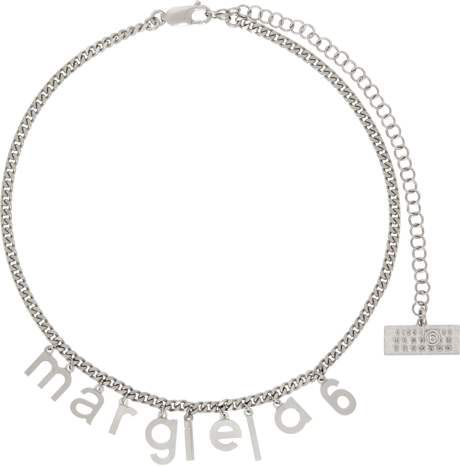 Náhrdelník Maison Margiela MM6 Maison Margiela Letter Logo Chain Necklace Metalická | SM6UU0069 P7212, 0