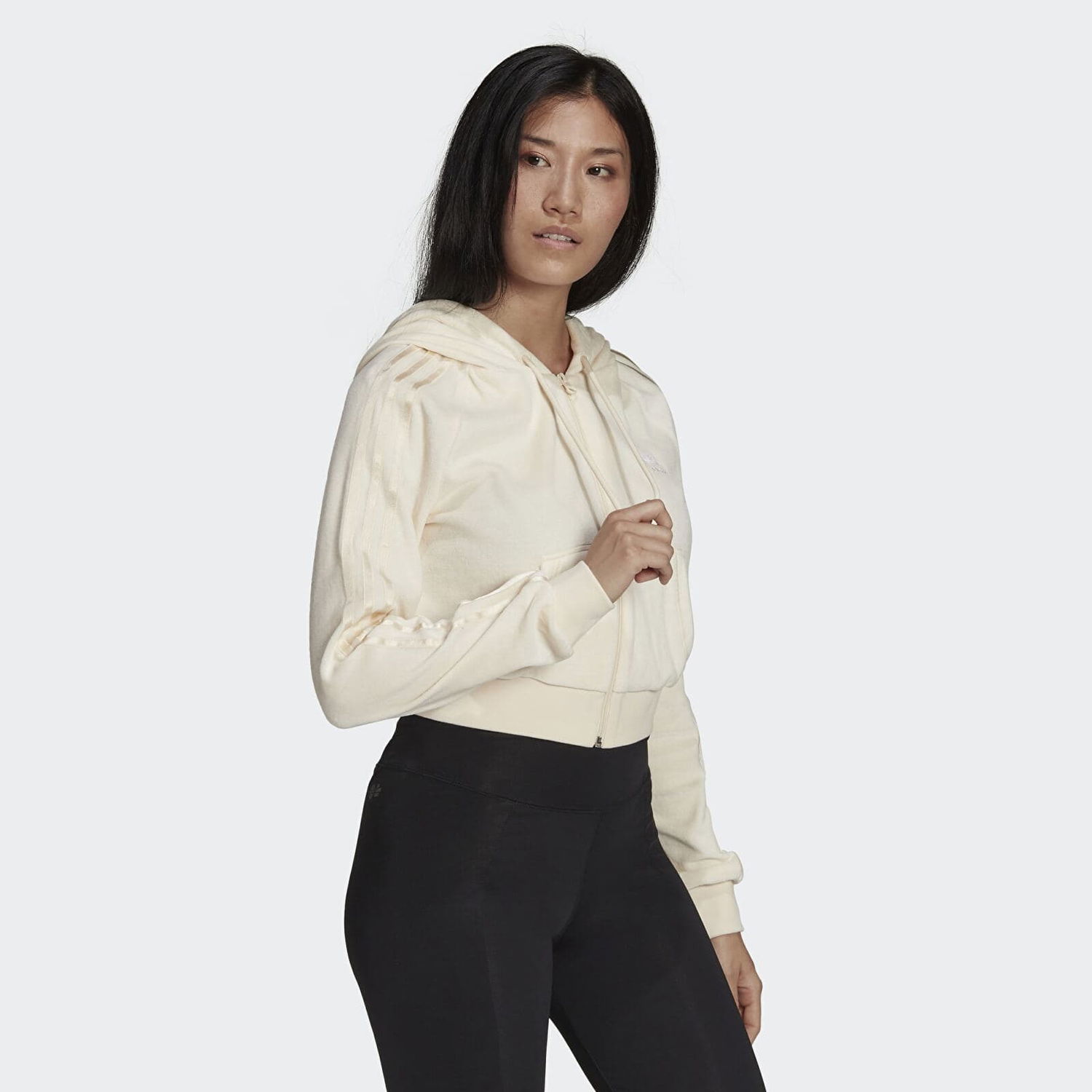 Mikina adidas Originals Crop Fz Ružová | hg5705, 0