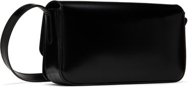 Taška cez rameno Anine Bing Black Leather Crossbody Bag with Logo Plaque Čierna | A-13-10242-050, 2