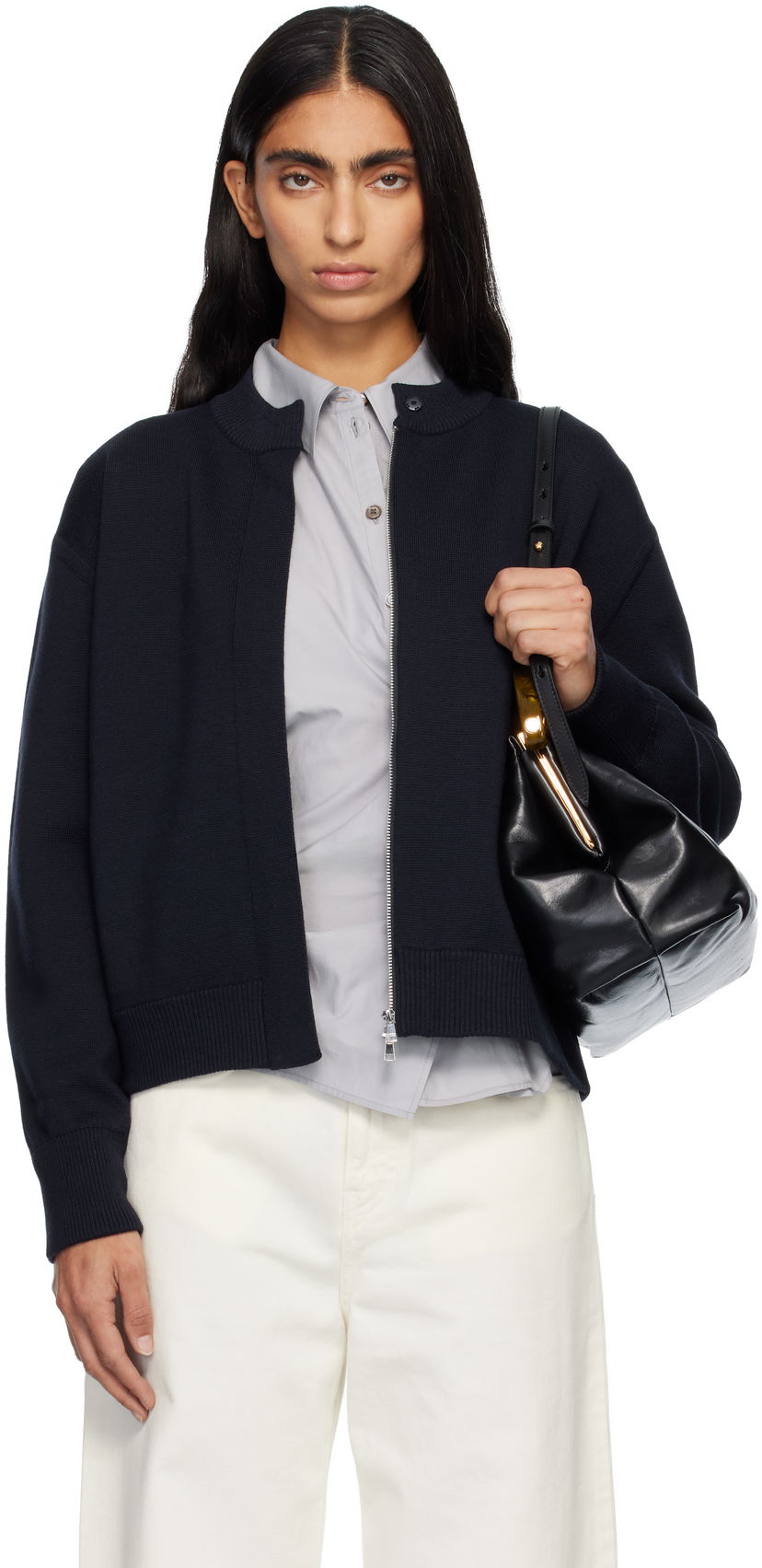 Sveter Max Mara Pelago Cardigan Navy | 2521346022600