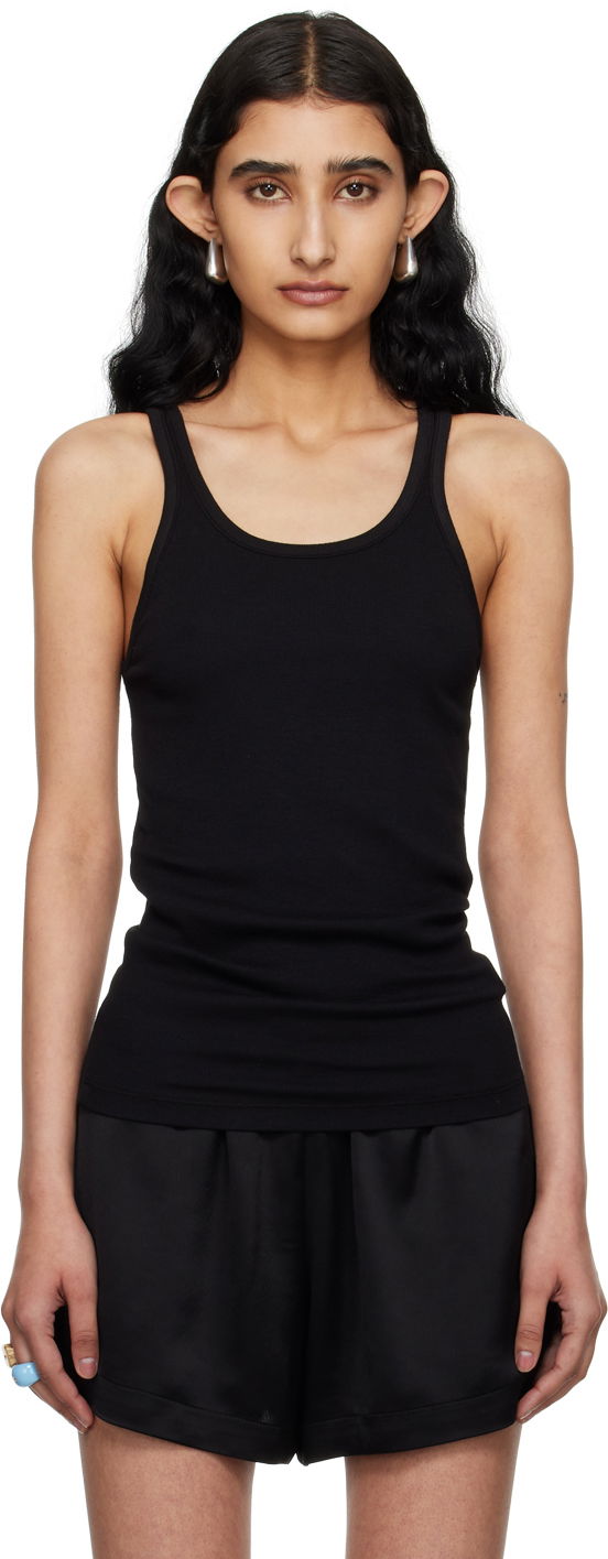 Tielko AGOLDE Ribbed Tank Top Čierna | A7278B-1095