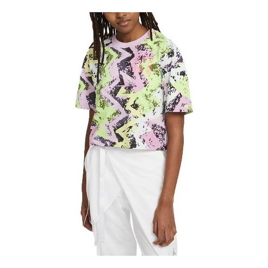 Crop Top Jordan Air Jordan Heatwave Boxy Embroidered Loose Sports Short Sleeve T-Shirt Rôznofarebný | DD0412-676