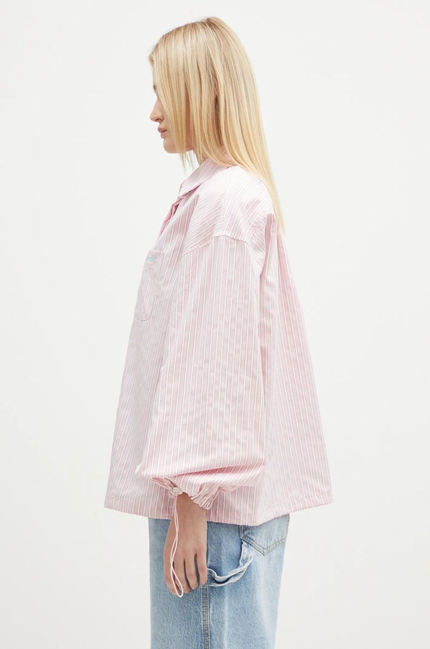 Striped Balloon Sleeve Shirt