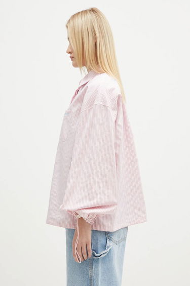 Košeľa Fiorucci Striped Balloon Sleeve Shirt Ružová | W01FPTLO170CO01PN03, 1