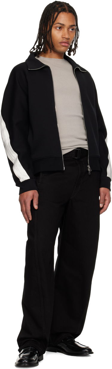 Mikina Givenchy Zipped Open Seam Contrast Sweatshirt Čierna | BMJ0NY319T001, 3