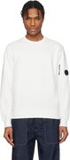 C.P. Company Diagonal Raised Fleece Crewneck Lens Sweatshirt