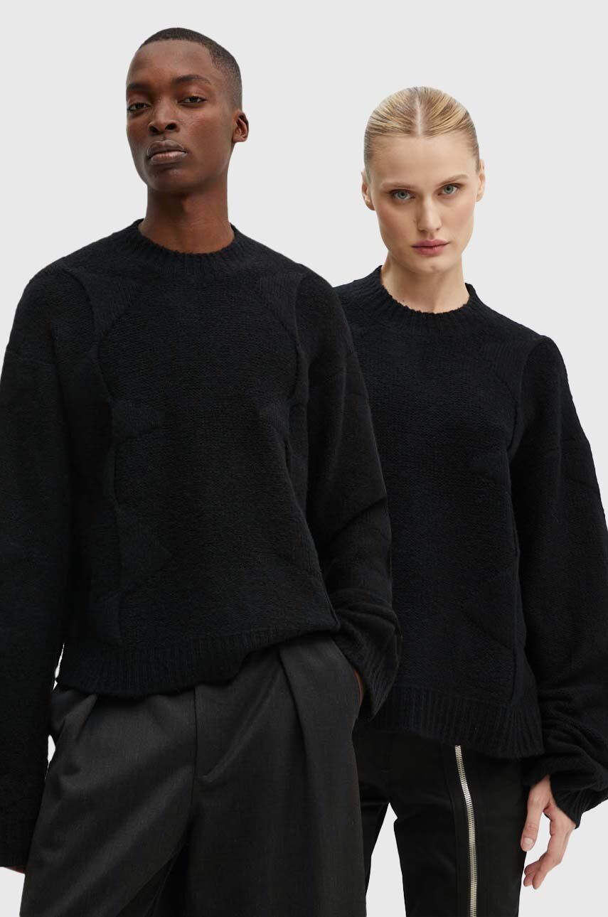 Sveter HELIOT EMIL Black Warm Wool Sweater Čierna | PREAW24.M.07.063.BLK01, 0