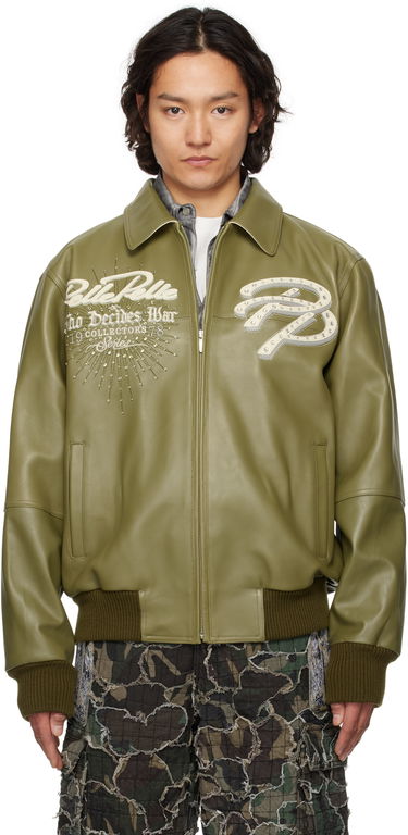 Bomber bunda Who Decides War Who Decides War Greatest Of All Time Pelle Pelle Edition Leather Jacket Zelené | 1131460011SS25, 0