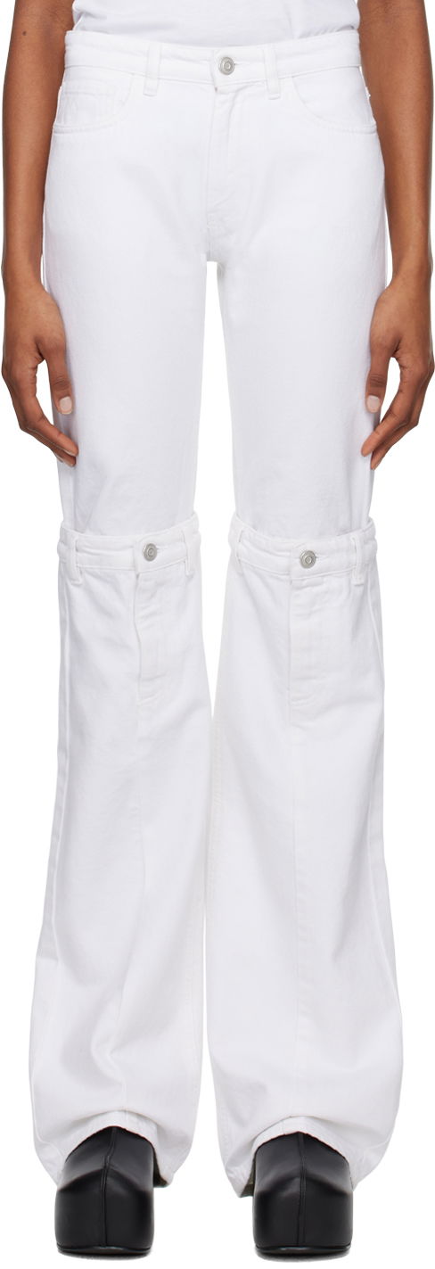 Džínsy Coperni Open Knee Jeans Biela | COPP55251, 0