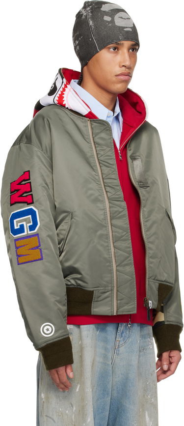Bomber bunda BAPE BAPE Shark MA-1 Bomber Jacket Zelené | 001HJK701003M, 1