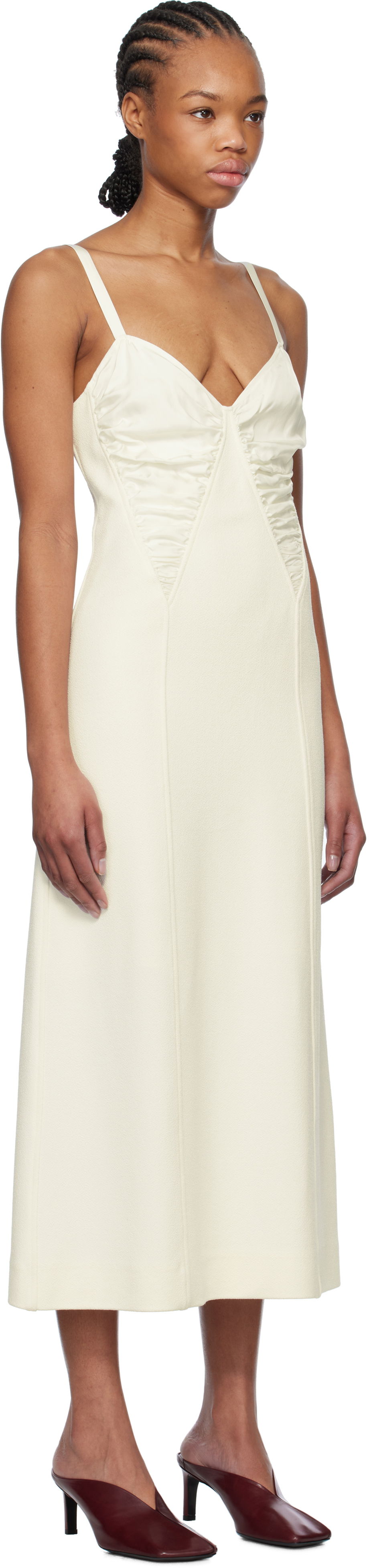 Šaty Jil Sander Jil Sander Sleeveless Midi Dress Biela | J01CT0226_J20255, 1