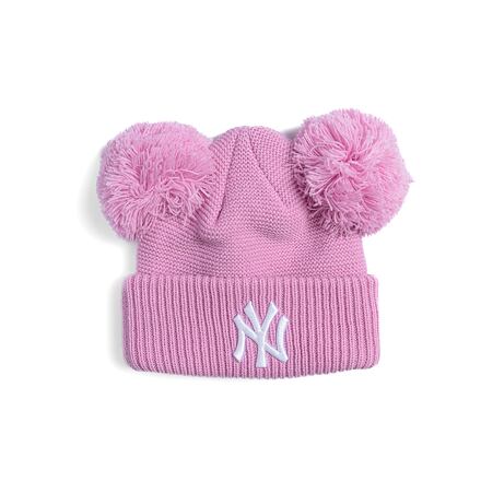 Kulicha New Era New Era Medium Knit Double Pom Beanie NY Yankees (52-54 cm) Ružová | 60565308, 0