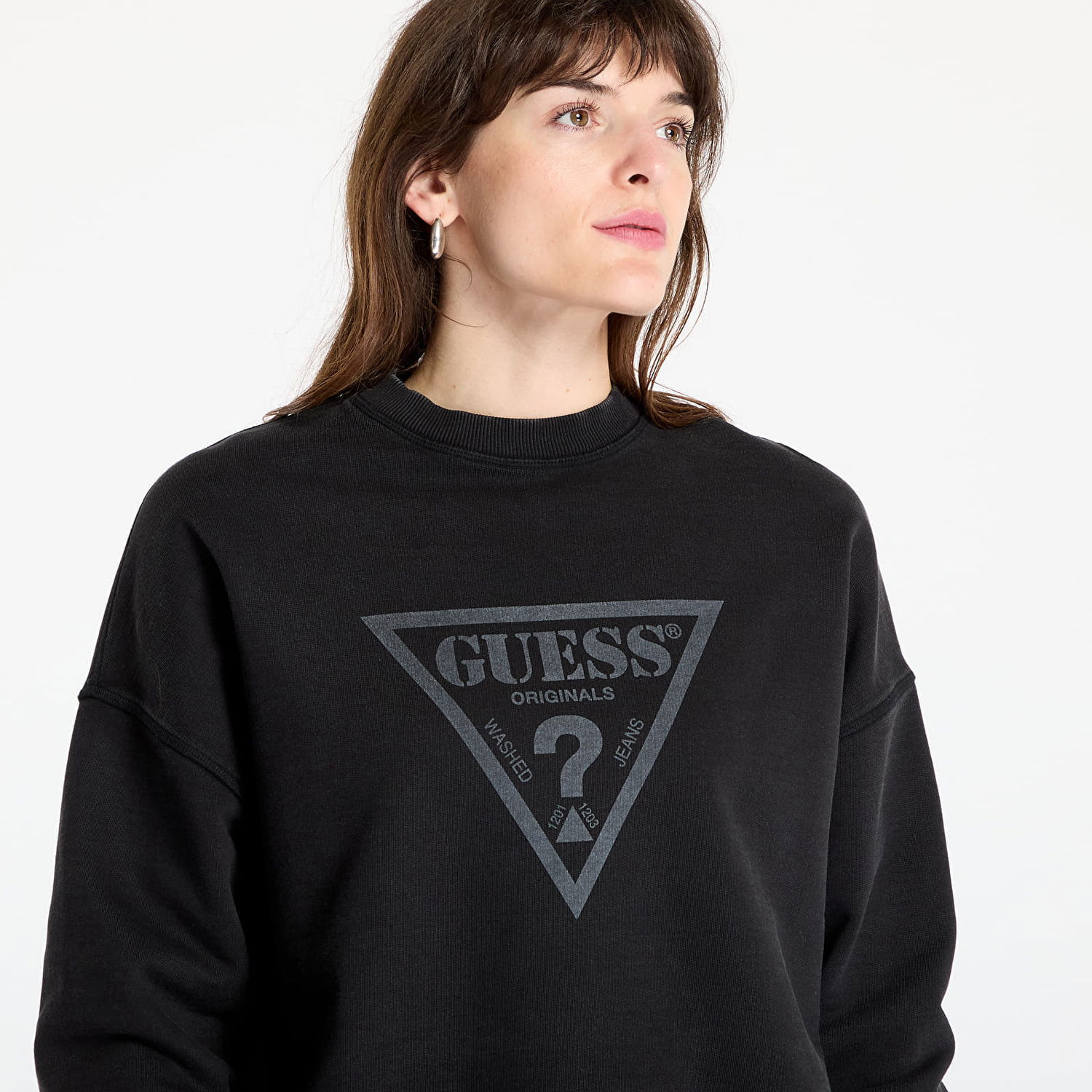 Mikina GUESS GUESS Originals Sweatshirt Čierna | W5GQ03K68I4-JTMU, 1