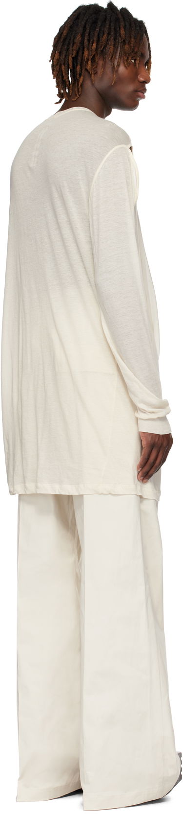 Tričko Rick Owens Rick Owens Hollywood Drain T-Shirt Béžová | RU01E5275 UCS, 2