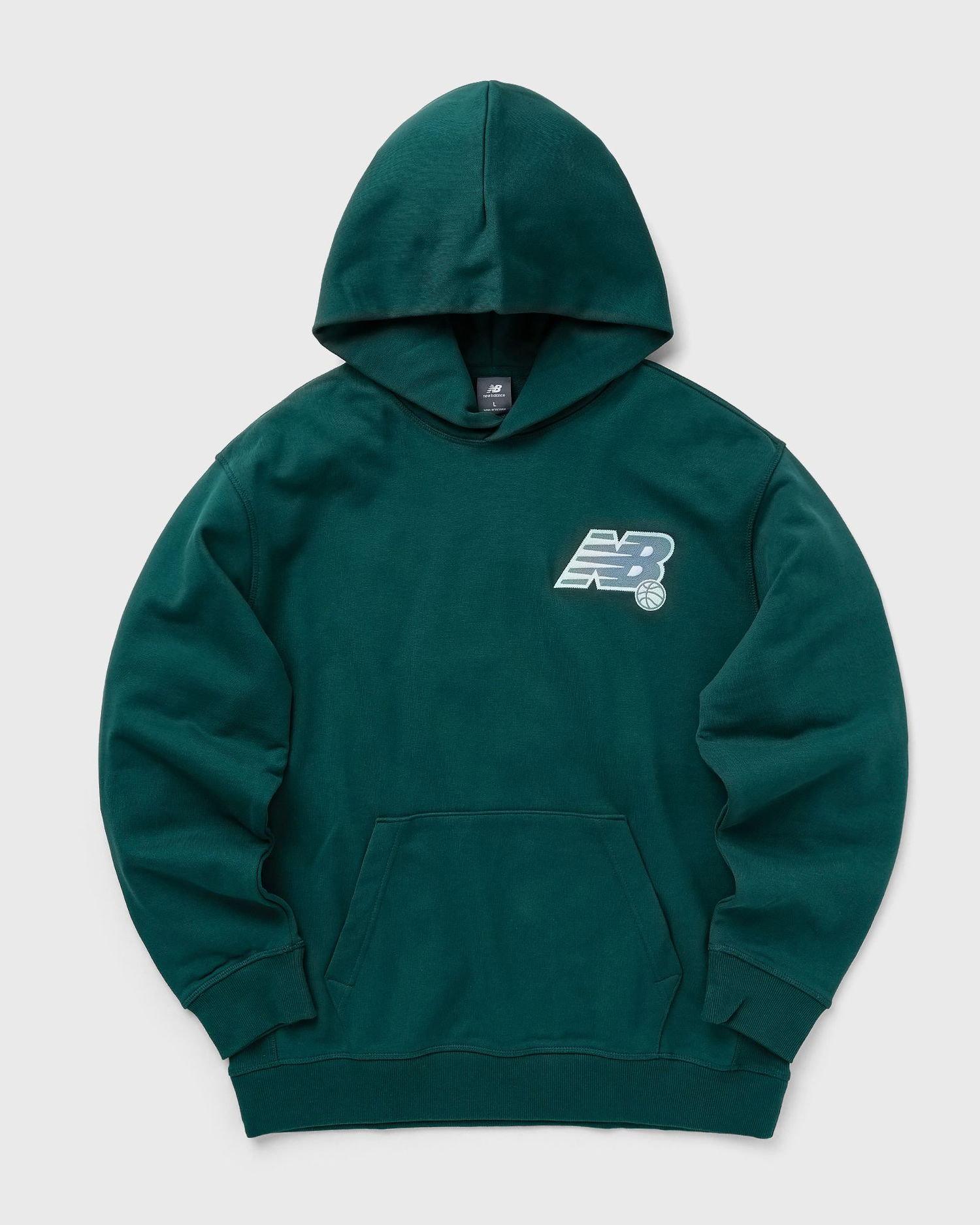 Mikina New Balance Athletics Relaxed League Hoodie Zelené | MT43563-MHN, 0