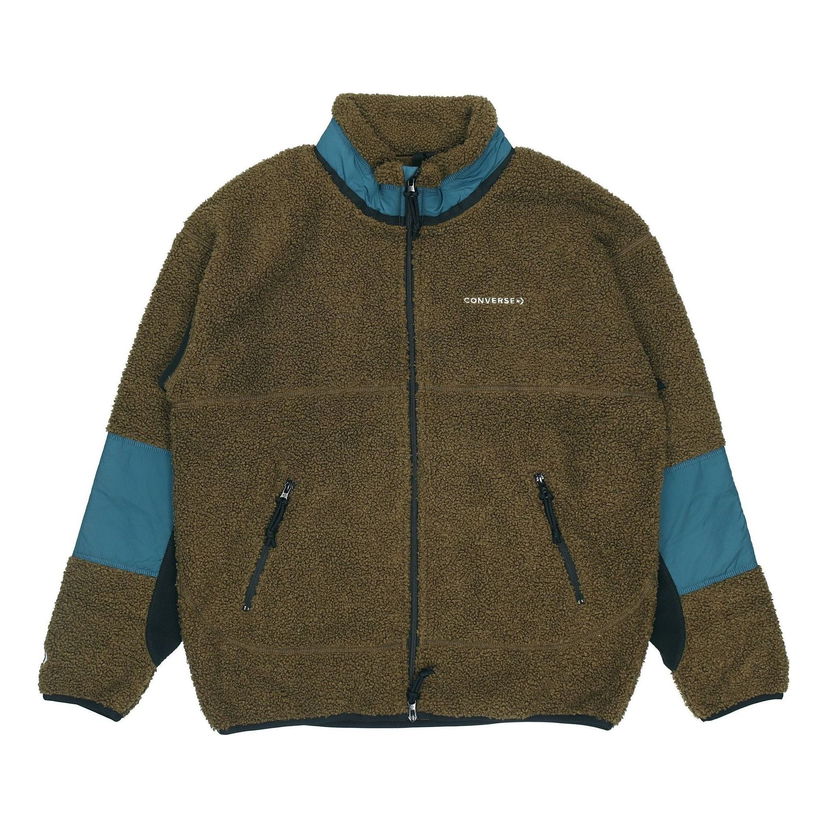 Bunda Converse Fleece Sherpa Jacket Hnedá | 10018039-A03