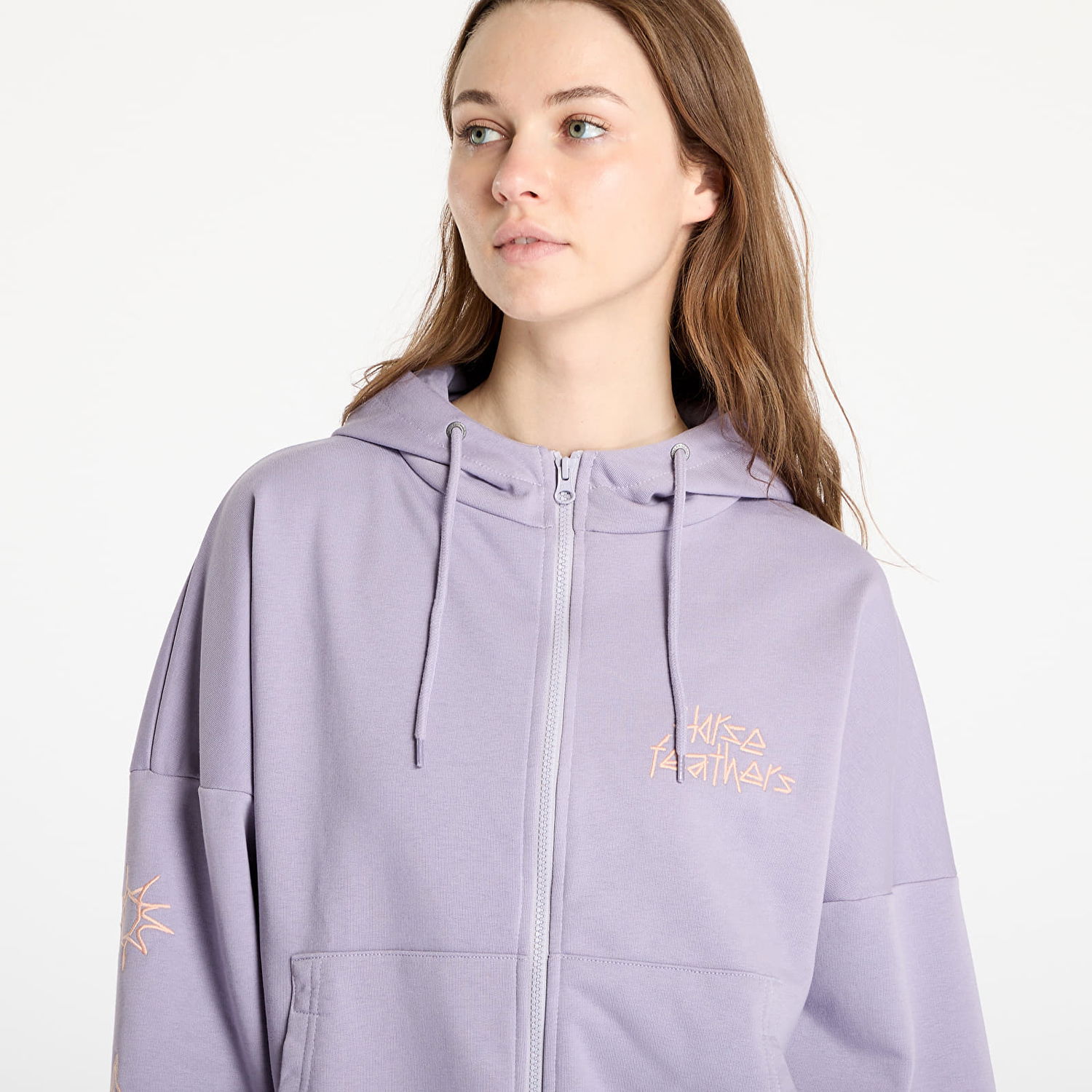Mikina Horsefeathers Horsefeathers Sima Full-Zip Hoodie Fialová | SW930B, 1