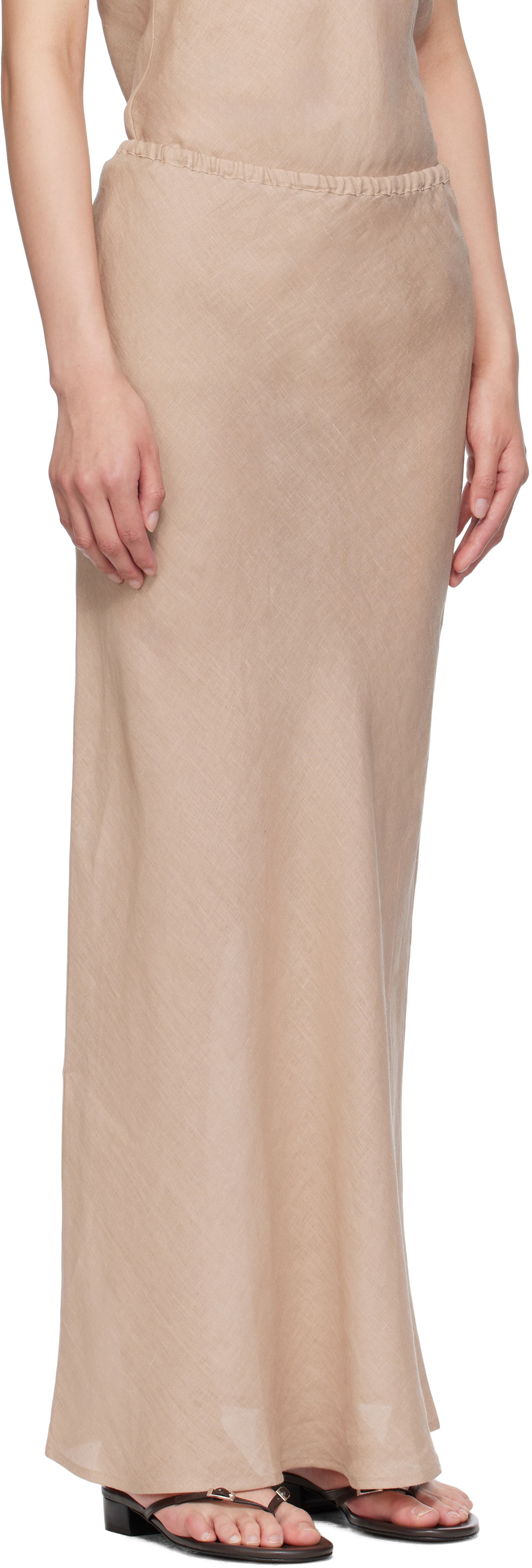 Sukňa Baserange Baserange Dydine Maxi Skirt Béžová | SKDY-LI-SU25, 1