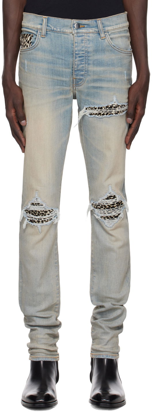 Džínsy AMIRI Leopard MX1 Jeans Modrá | AMDNSY1080, 0