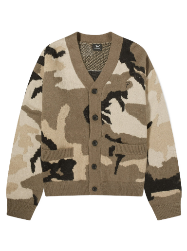 Sveter Patta Woodland Camo Knitted Cardigan Hnedá | POC-AW23-CAM-JQD-KC-001